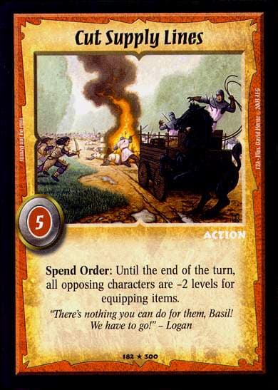 Cut Supply Lines - FOIL — image 1