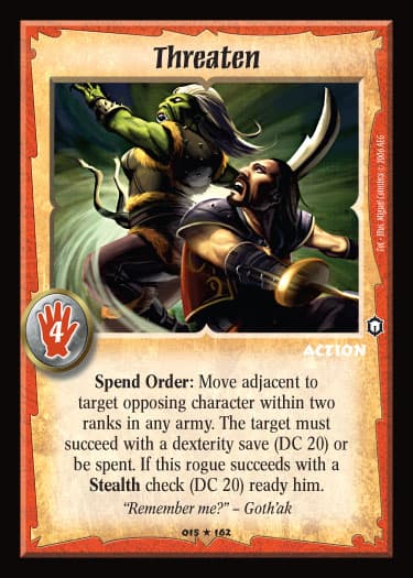 Threaten - FOIL — image 1