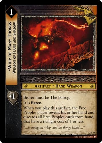 Whip of Many Thongs, Weapon of Flame and Shadow — image 1