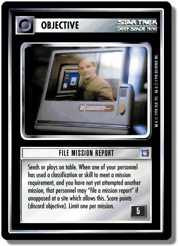 File Mission Report — image 1