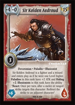 Sir Kolden Aedroud - FOIL — image 1