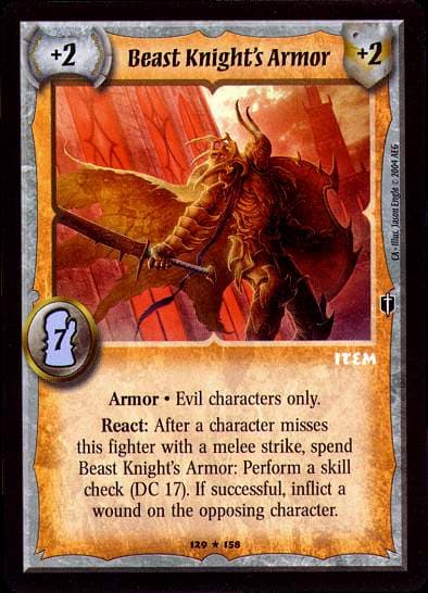 Beast Knight's Armor - FOIL — image 1