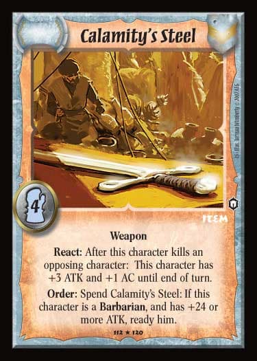 Calamity's Steel - FOIL — image 1