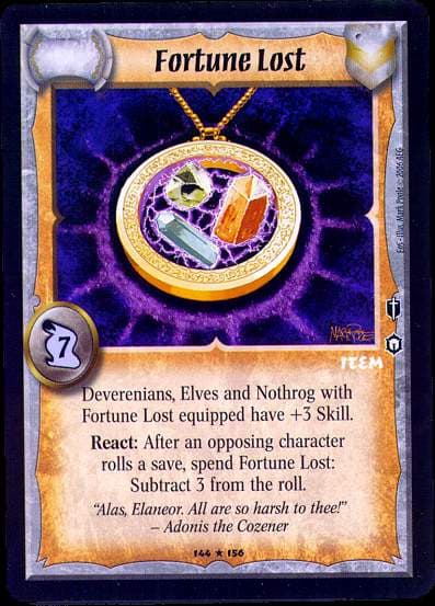 Fortune Lost - FOIL — image 1