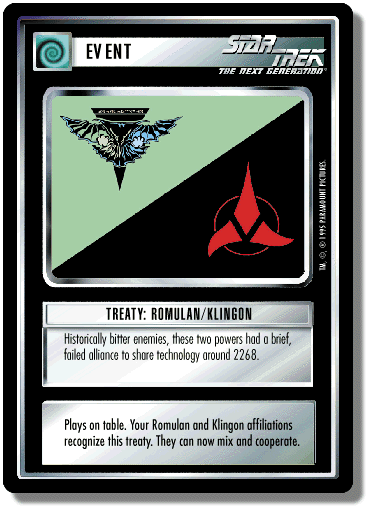 Treaty: Romulan/Klingon — image 1