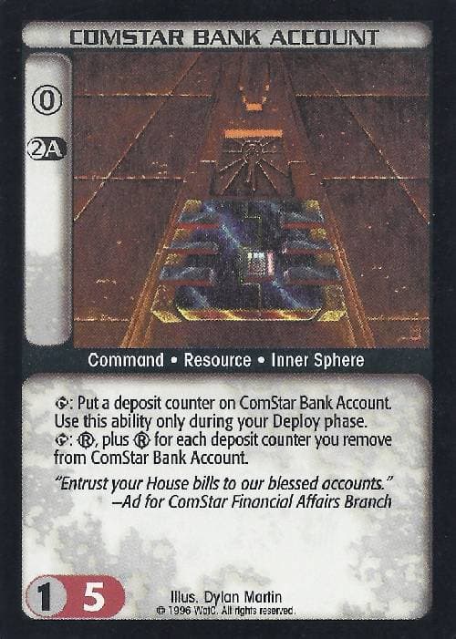 Comstar Bank Account — image 1