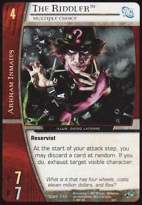The Riddler, Multiple Choice - FOIL — image 1