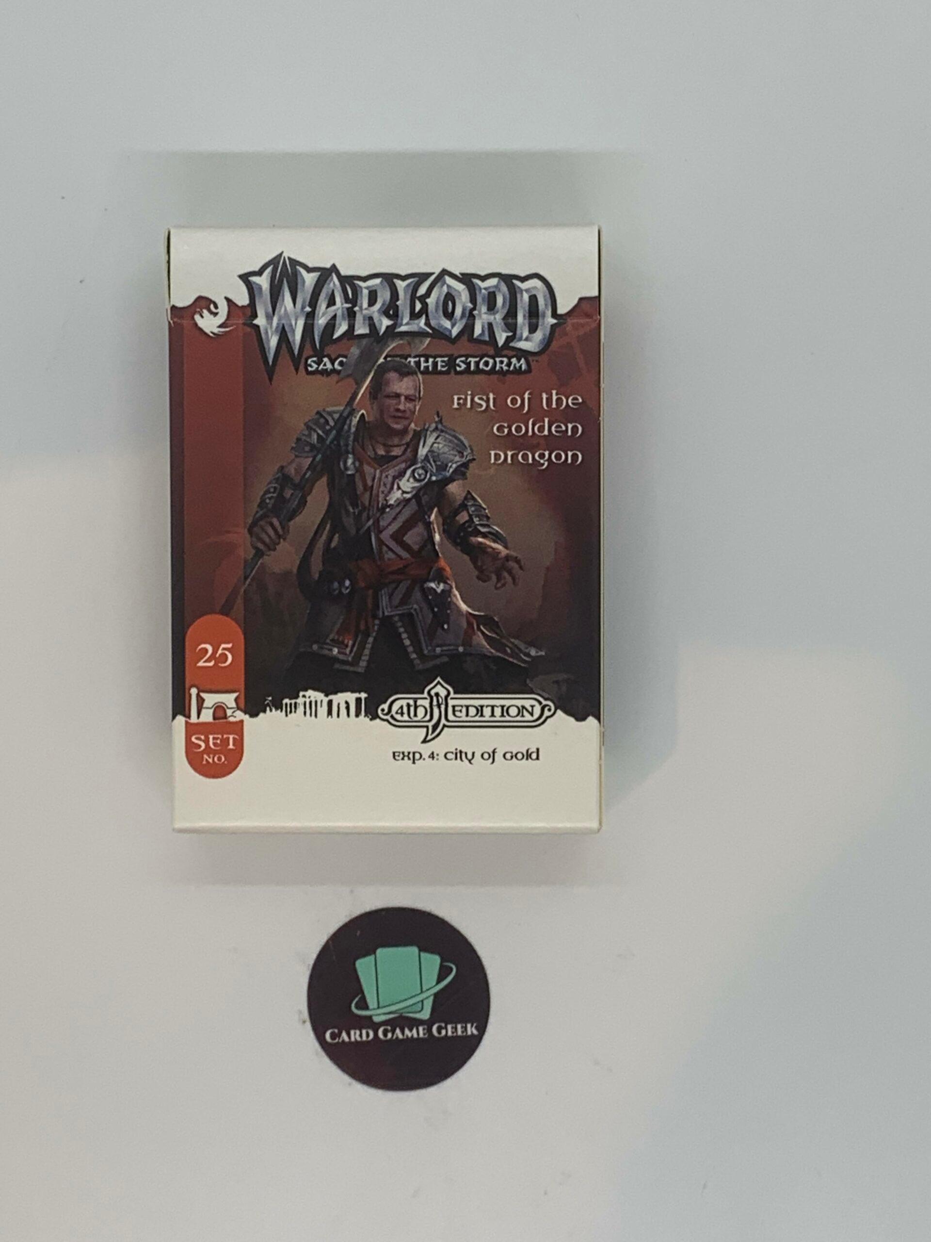 Warlord Saga of the Storm - APS 25 - Fist of the Golden Dragon - 4E Deck — image 1