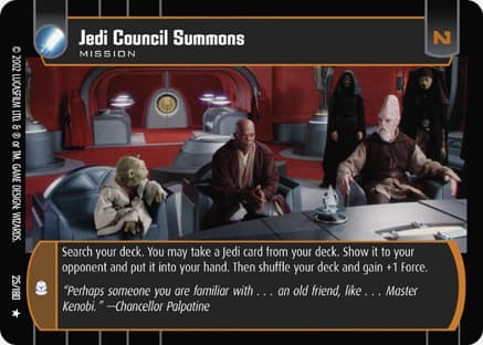 Jedi Council Summons - FOIL — image 1
