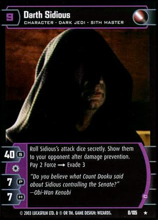 Darth Sidious (C) - FOIL — image 1