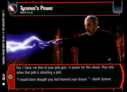 Tyranus's Power - FOIL — image 1