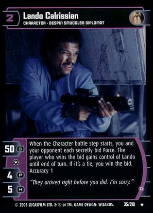 Lando Calrissian (D) - FOIL — image 1