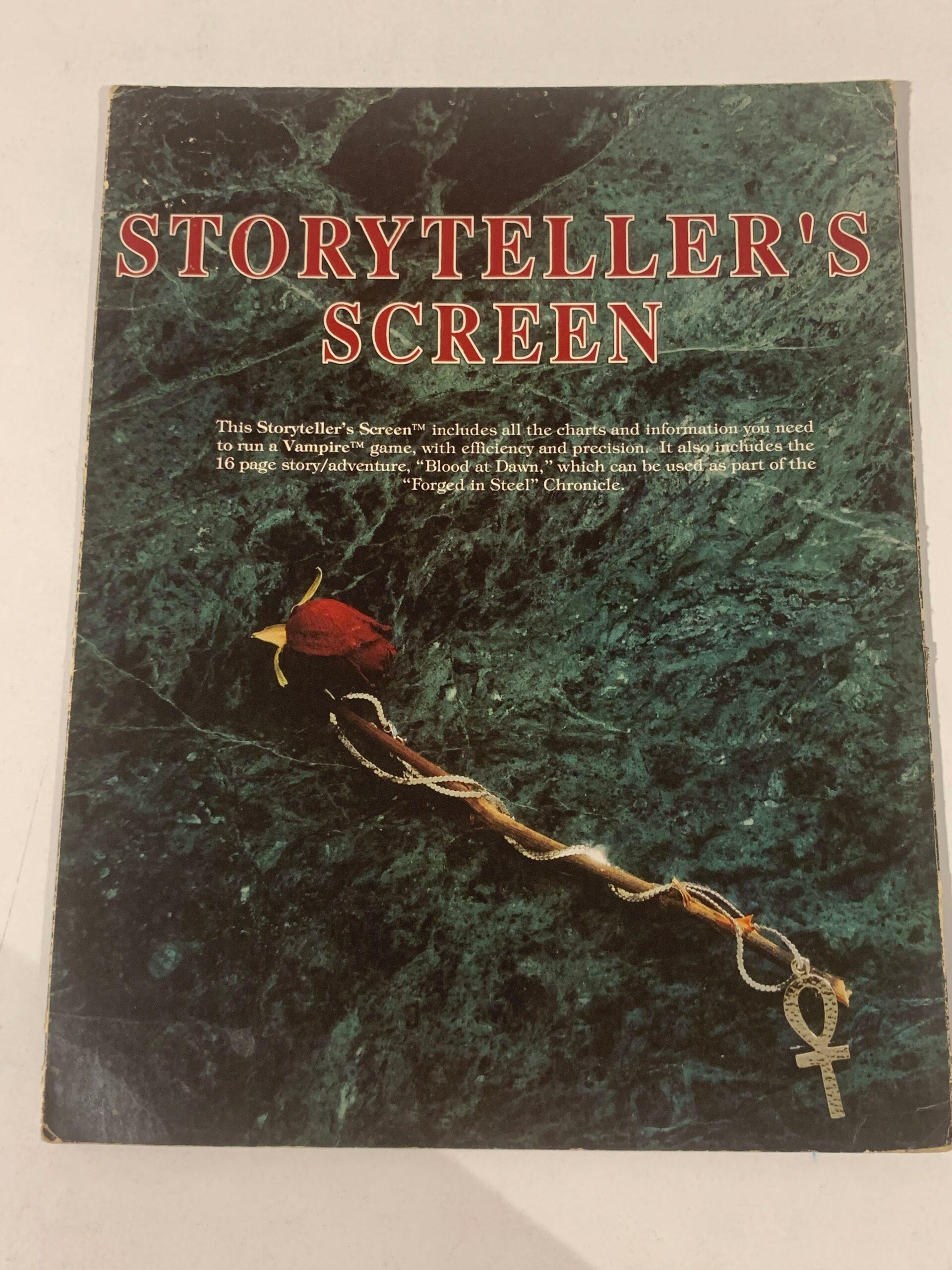 Vampire the Masquerade - Storytellers Screen & Blood at Dawn 1st Edition - WW2001 - Fair — image 1