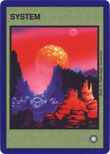 System C [Gold moon, red sky, bubble cities] — image 1