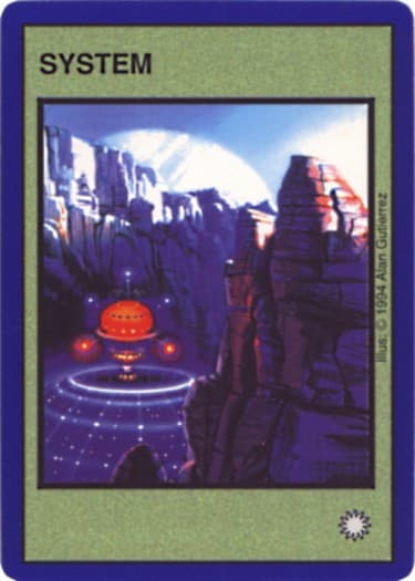 System E [Big white moon, elevated red station] — image 1