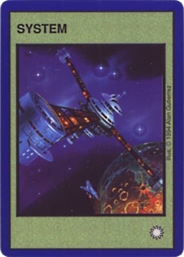 System G [Blue 3-armed space station] — image 1