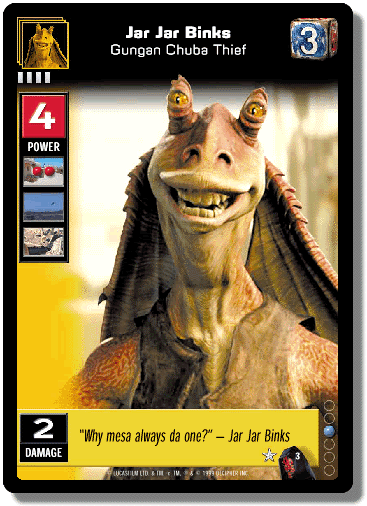 Jar Jar Binks, Gungan Chuba Thief - Beta — image 1