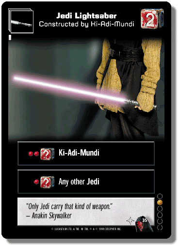Jedi Lightsaber, Constructed by Ki-Adi-Mundi - Beta — image 1