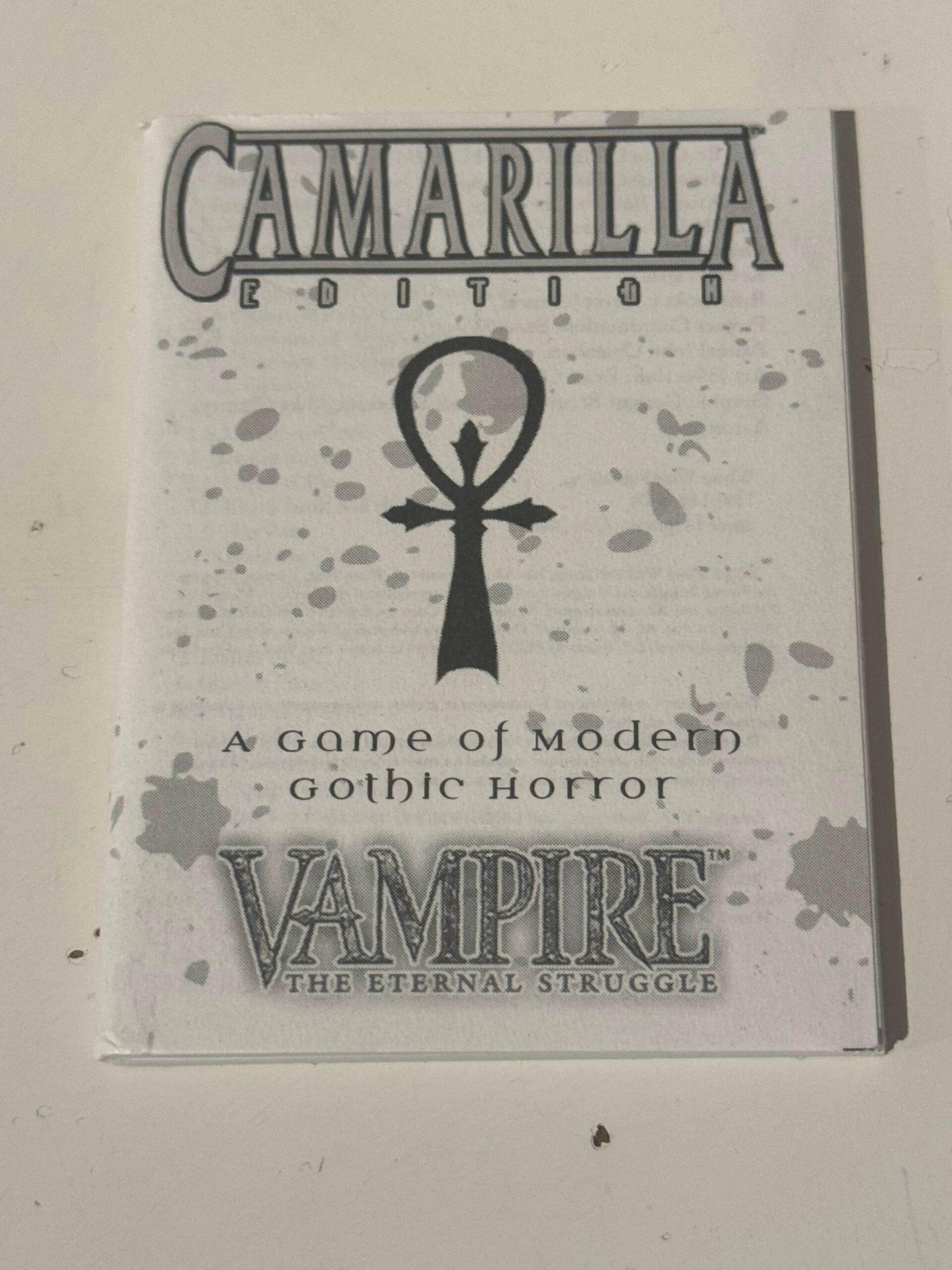 Vampire The Eternal Struggle - Camarilla Edition - Rulebook — image 1