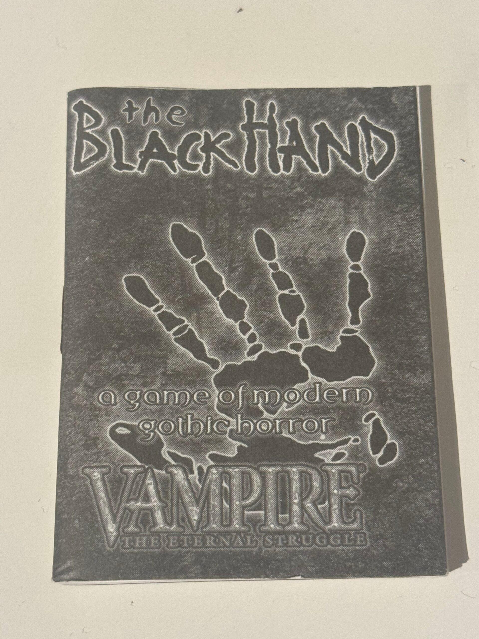 Vampire The Eternal Struggle - Black Hand - Rulebook — image 1