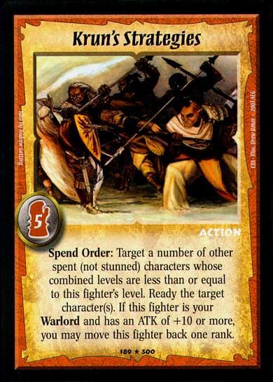 Krun's Strategies - FOIL — image 1