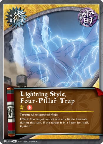 Lightning Style, Four-Pillar Trap (J-878) - FOIL — image 1