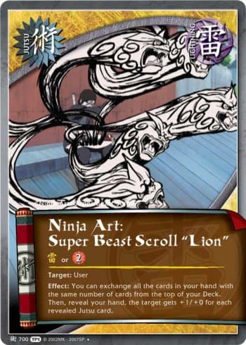 Ninja Art: Super Beast Scroll "Lion" (J-700) — image 1