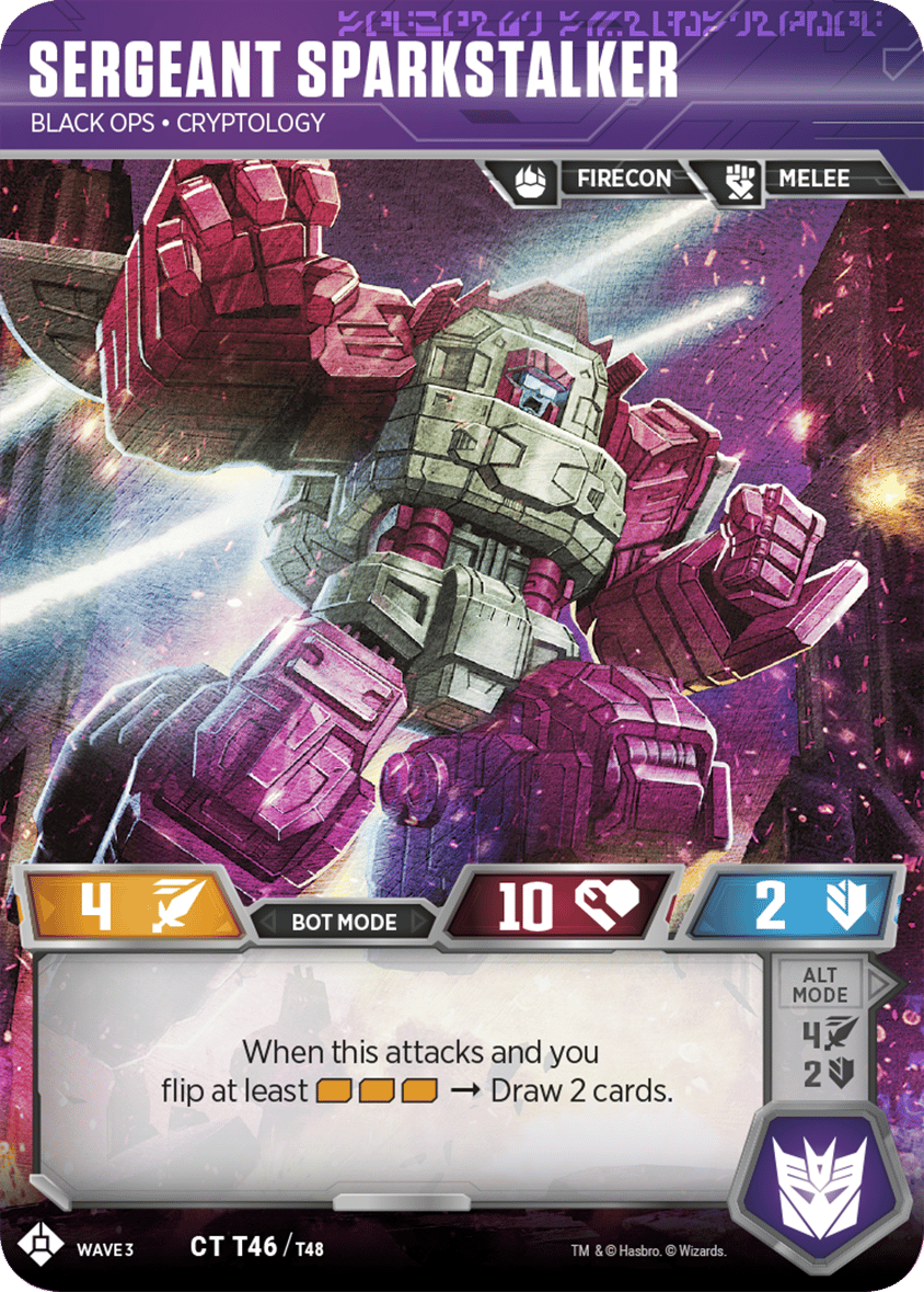 Sergeant Sparkstalker, Black Ops, Cryptology - FOIL — image 1