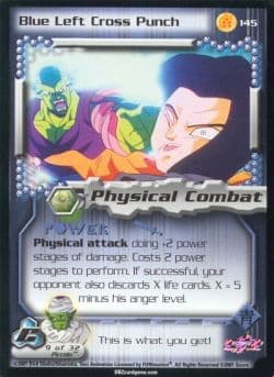Blue Left Cross Punch - Foil — image 1