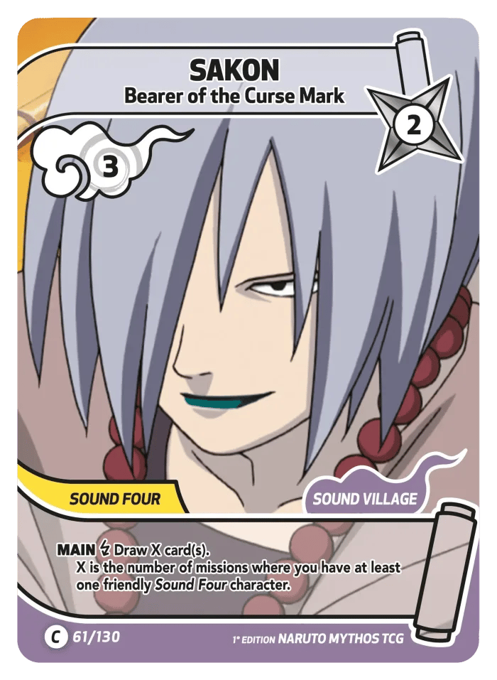 Sakon • Bearer of the Curse Mark - 1st Edition — image 1