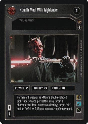 Darth Maul With Lightsaber — image 1