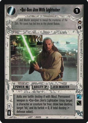 Qui-Gon Jinn With Lightsaber — image 1