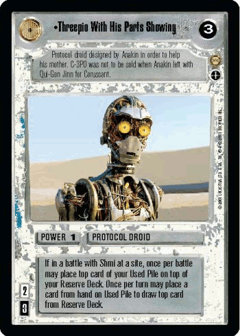 Threepio With His Parts Showing (AI) - FOIL — image 1