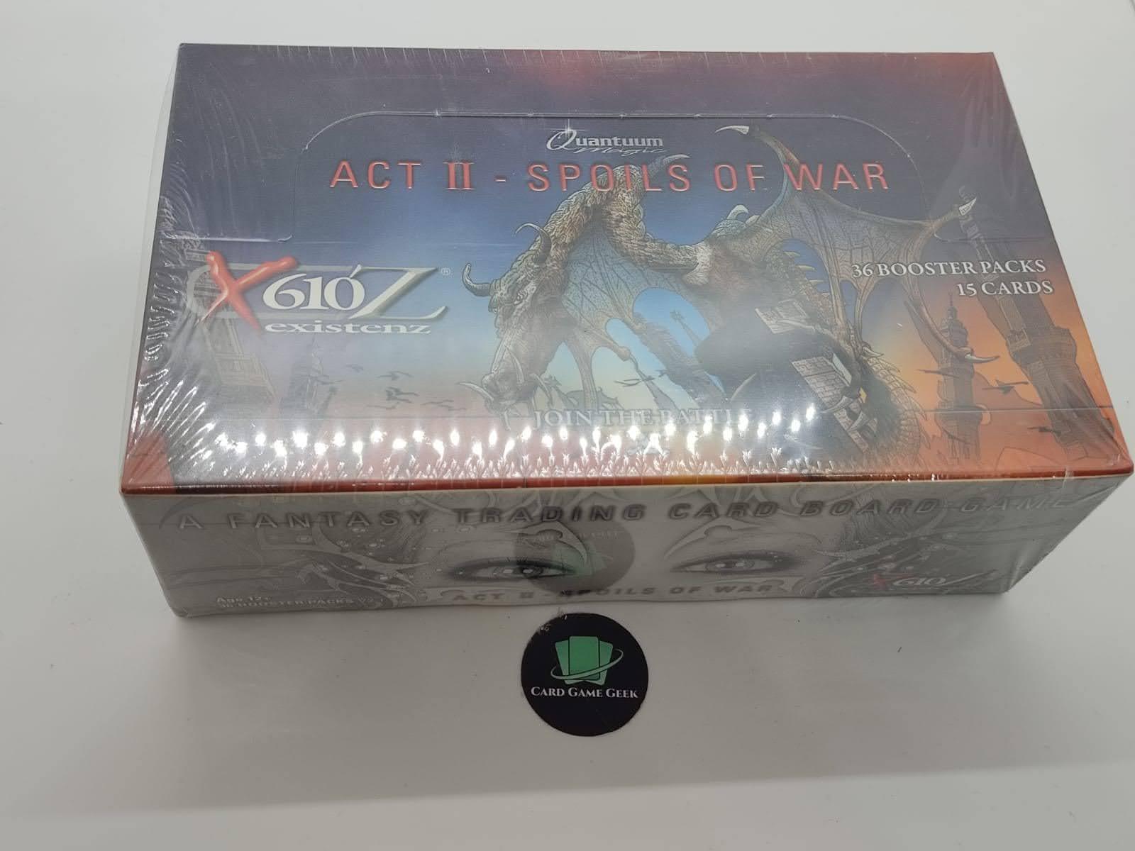 X610Z Existenz TCBG - Act II Spoils of War - Booster Box — image 1