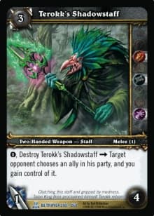 Terokk's Shadowstaff - FOIL — image 1