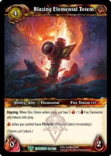 Blazing Elemental Totem - FOIL — image 1