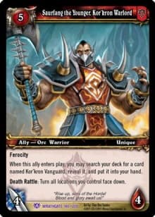 Saurfang the Younger, Kor'kron Warlord - FOIL — image 1