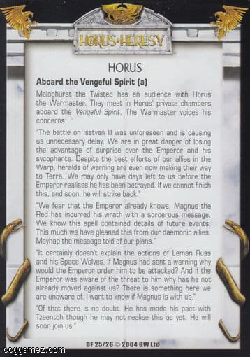 Horus, Aboard the Vengeful Spirit (a) — image 1