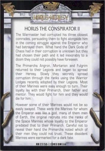 Horus the Conspirator II — image 1