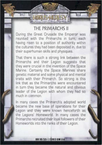 The Primarchs II — image 1