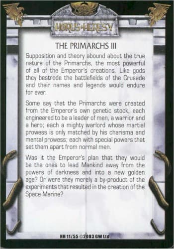 The Primarchs III — image 1