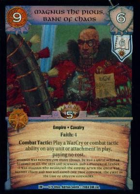 Magnus the Pious, Bane of Chaos - FOIL — image 1