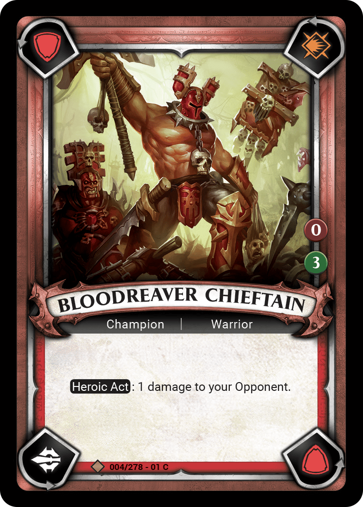 Bloodreaver Chieftain - FOIL — image 1