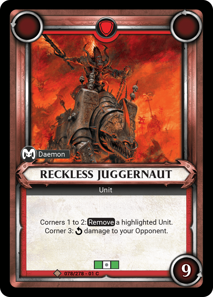 Reckless Juggernaut - FOIL — image 1