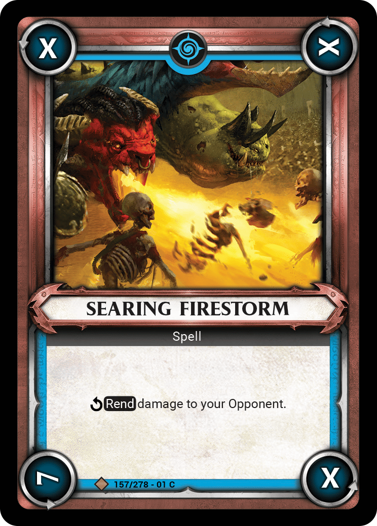 Searing Firestorm - FOIL — image 1