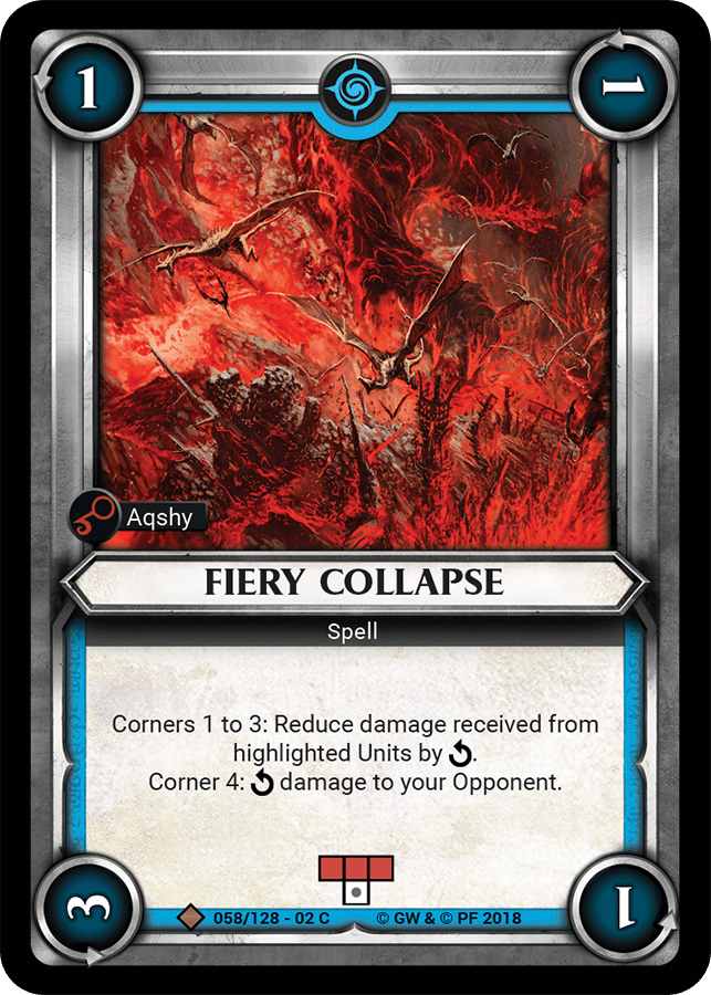 Fiery Collapse - FOIL — image 1
