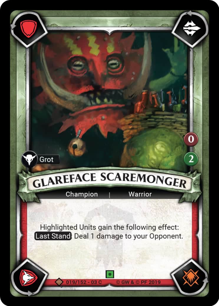 Glareface Scaremonger - FOIL — image 1
