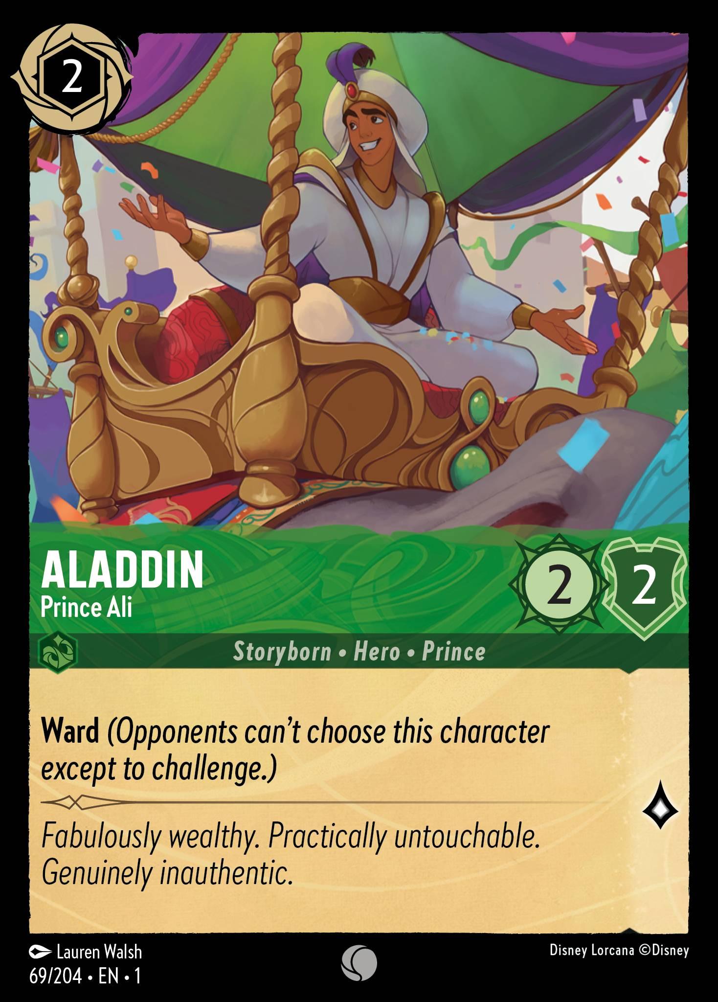 Aladdin, Prince Ali - FOIL — image 1