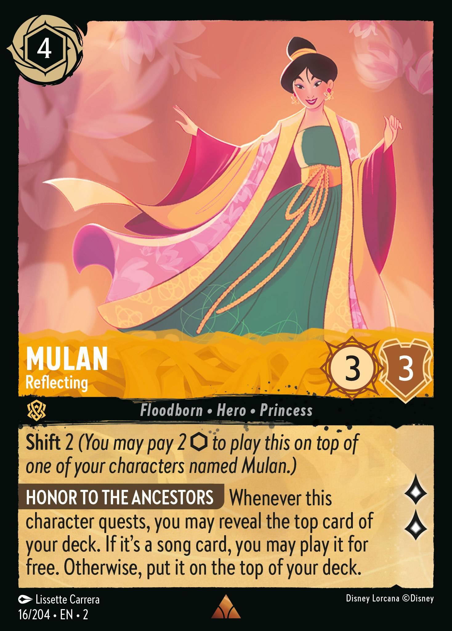 Mulan, Reflecting — image 1
