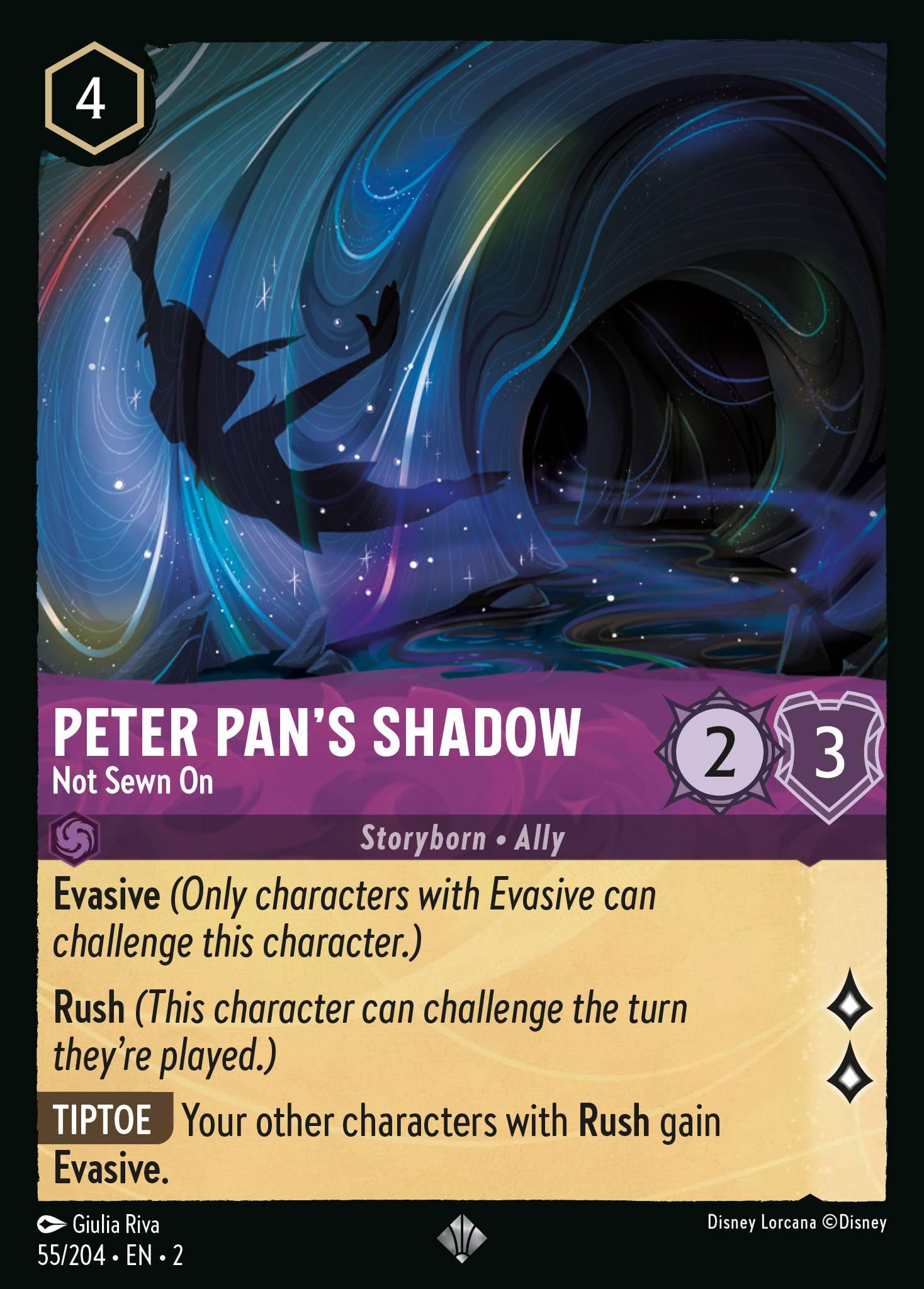 Peter Pan's Shadow, Not Sewn On - FOIL — image 1